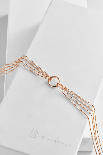 Колье из красного золота